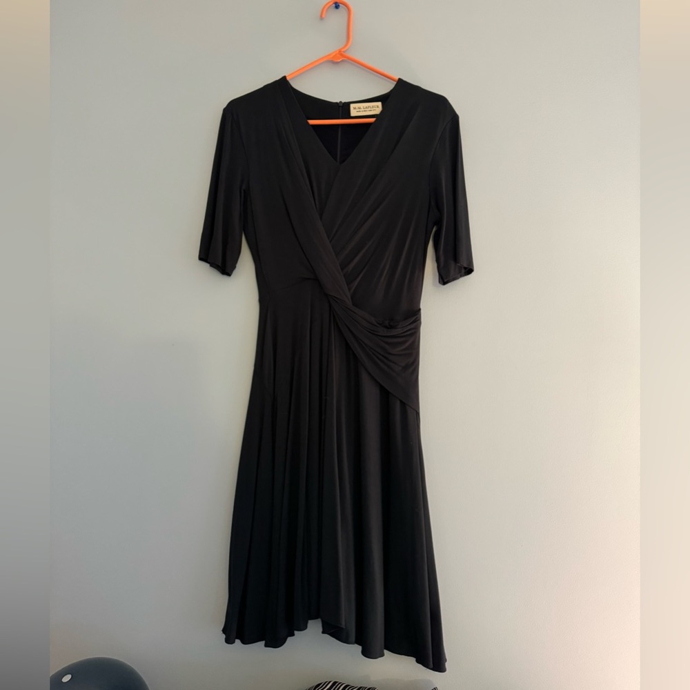 MM. Lafleur Black Cross Body Dress Size 8